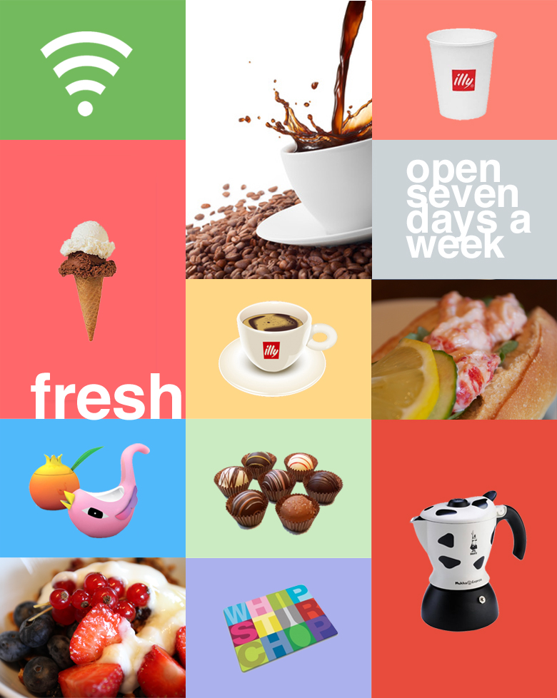 Open Seven Days a Week - Coffee, Ice Cream, Gifts, Homeware, Food & Drinks